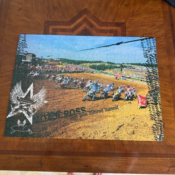 Motocross High Point National 400 Piece Puzzle Simon Cudby Smooth Industries - Picture 2 of 7